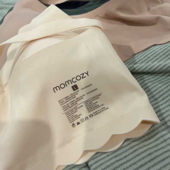 Scalloped Edge Nursing Bra Set - Cream, Oyster, Sage, Black - Picture 2 of 8